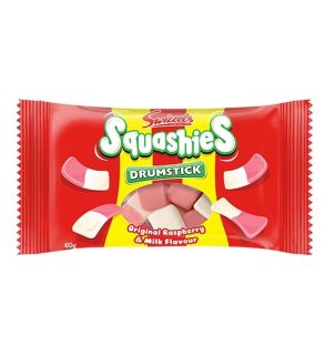 Swizzels Squashies Drumstick Original Raspberry & Milk 60g