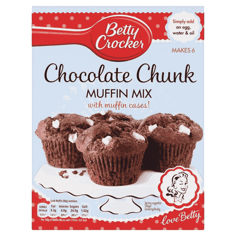 Betty Crocker Chocolate Muffin Mix picerie Anglaise Candy Dukes betty-crocker-chocolate-muffin-mix-picerie-anglaise-candy-dukes
