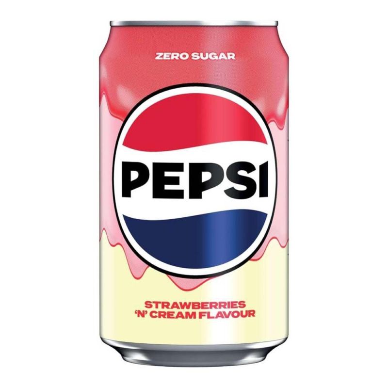 Pepsi Strawberries 'N' Cream Zero Sugar 330ml