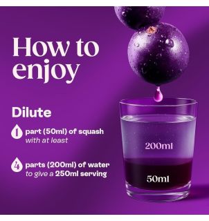Ribena Blackcurrant Sans sucre ajouté 850ml