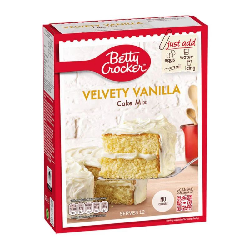 Betty Crocker Velvety Vanilla Cake Mix