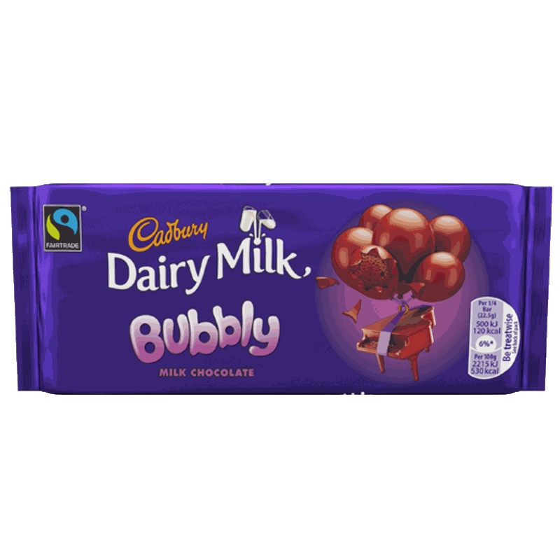 Cadbury Dairy Milk Bubbly - Épicerie Anglaise - Candy Dukes