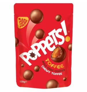 Poppets Milk Choc Coated Chewy Toffee