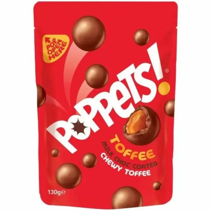Poppets Milk Choc Coated Chewy Toffee