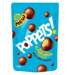 Poppets Milk Choc Coated Salted Caramel Fudge