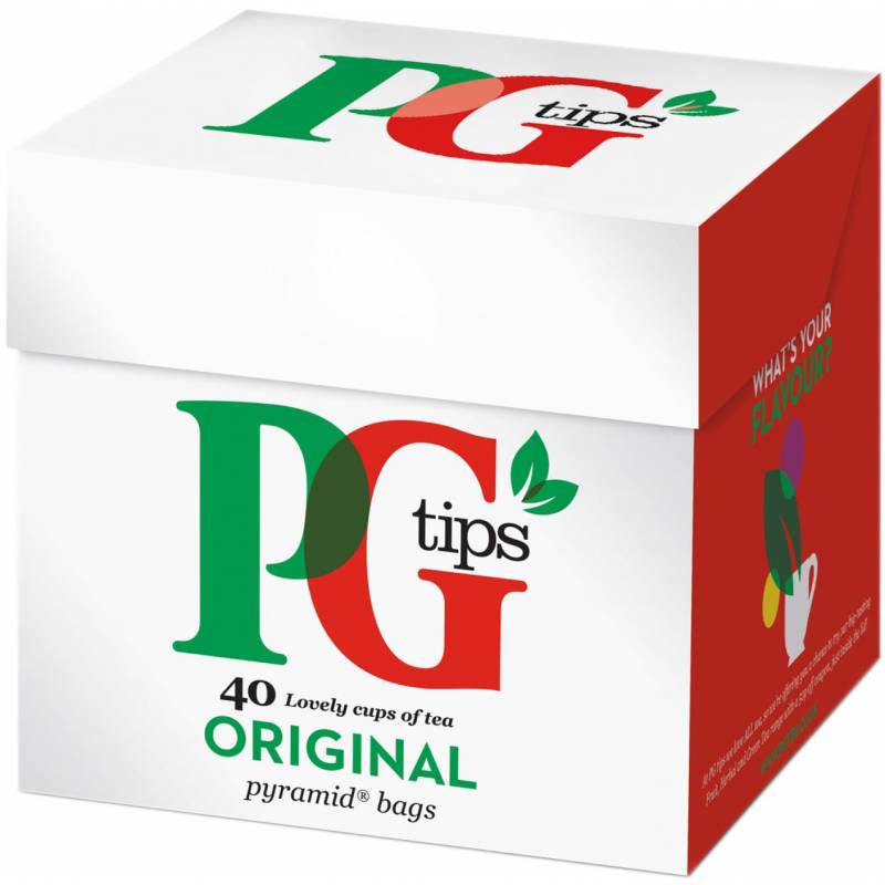 PG tips Original Thé noir 40 sachets - Épicerie Anglaise - Candy Dukes