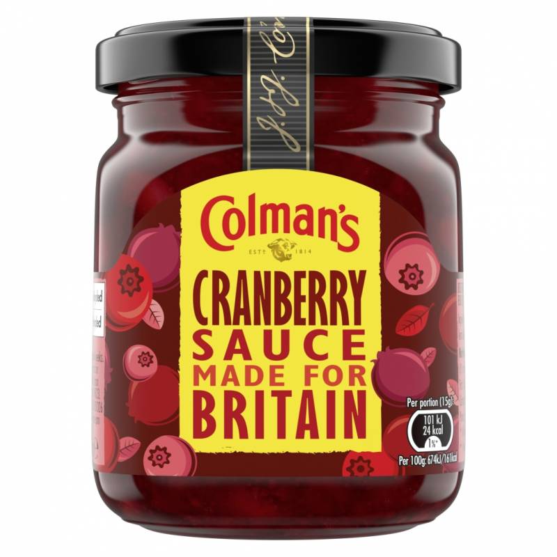 Colman's Cranberry Sauce - Sauce aux canneberges Colman's Colman's Cranberry Sauce - Sauce aux canneberges Colman's