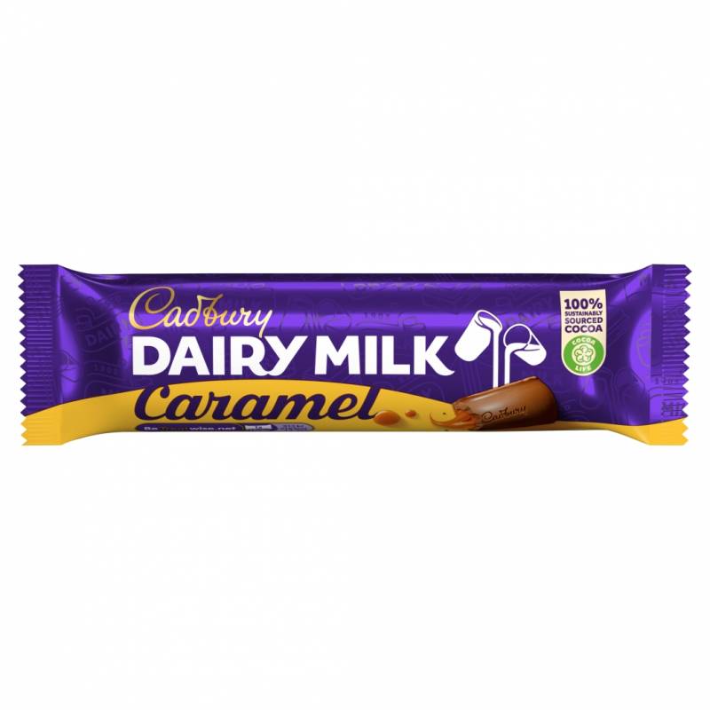 Barre chocolatée Cadbury Dairy Milk au caramel