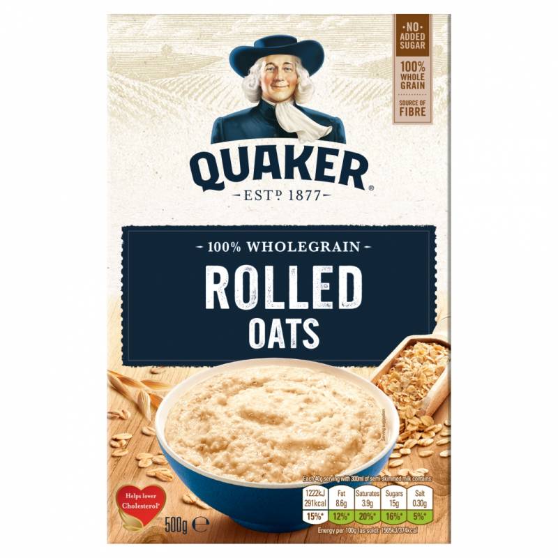 Quaker Rolled Porridge Oats 500g Quaker Rolled Porridge Oats 500g