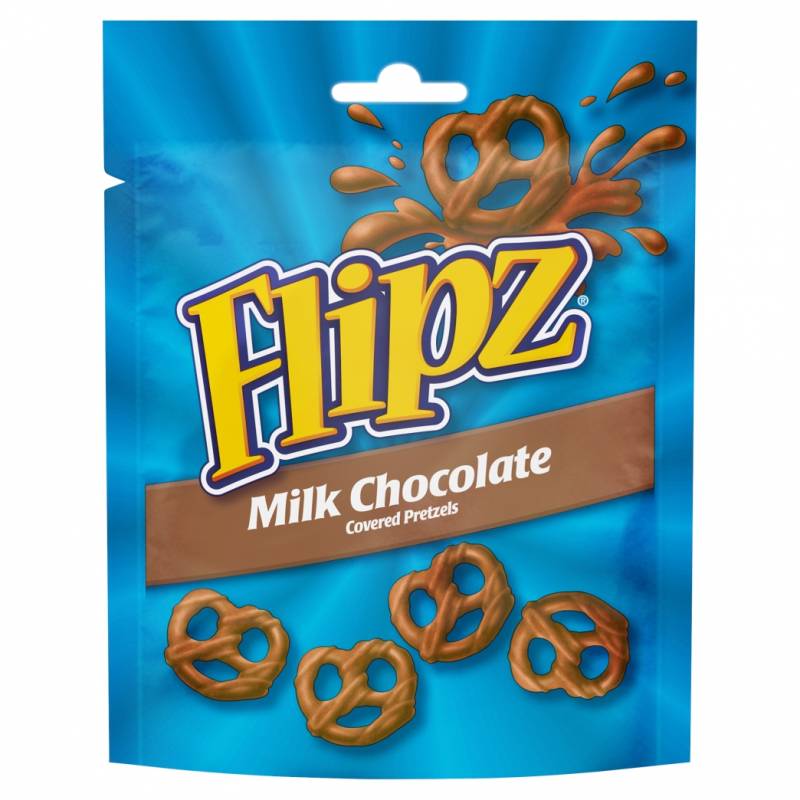 Bretzels au chocolat au lait Flipz - Flipz Milk Chocolate Coated Pretzels