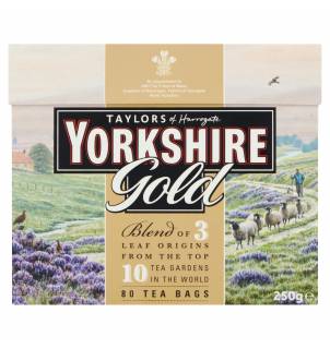 Taylors of Harrogate Yorkshire thé Gold 80 sachets