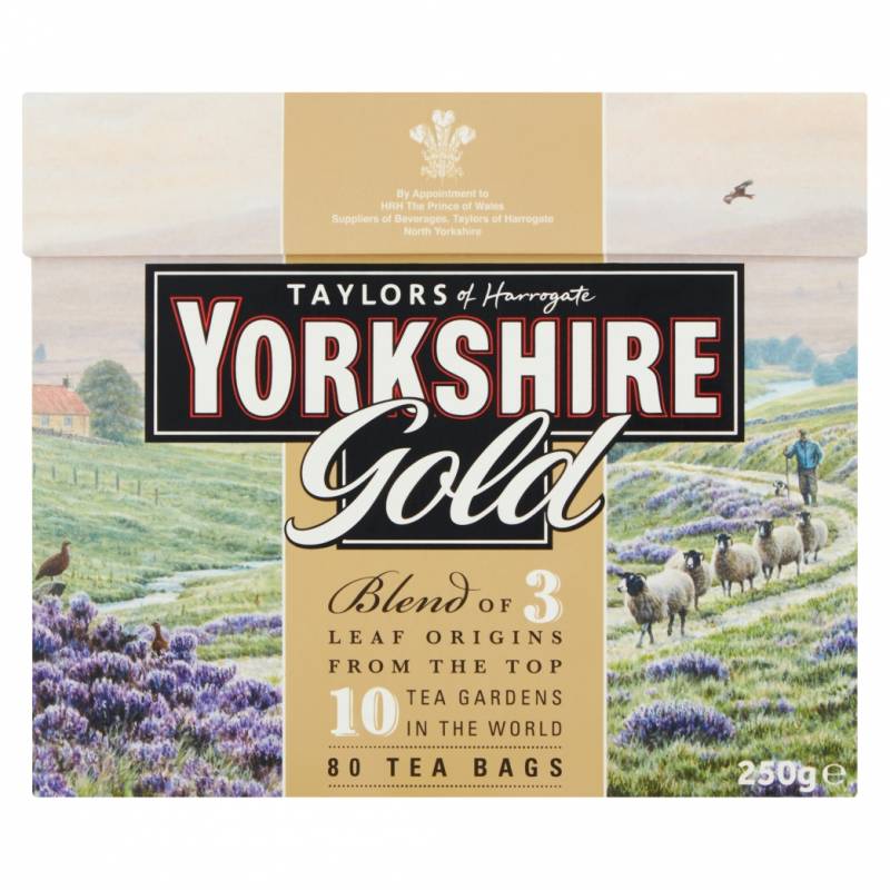 Taylors of Harrogate Yorkshire thé Gold 80 sachets