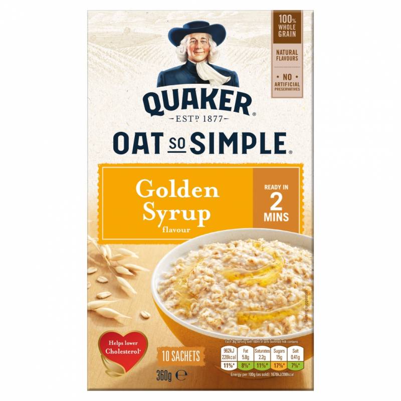 Quaker Oat So Simple Golden Syrup Porridge