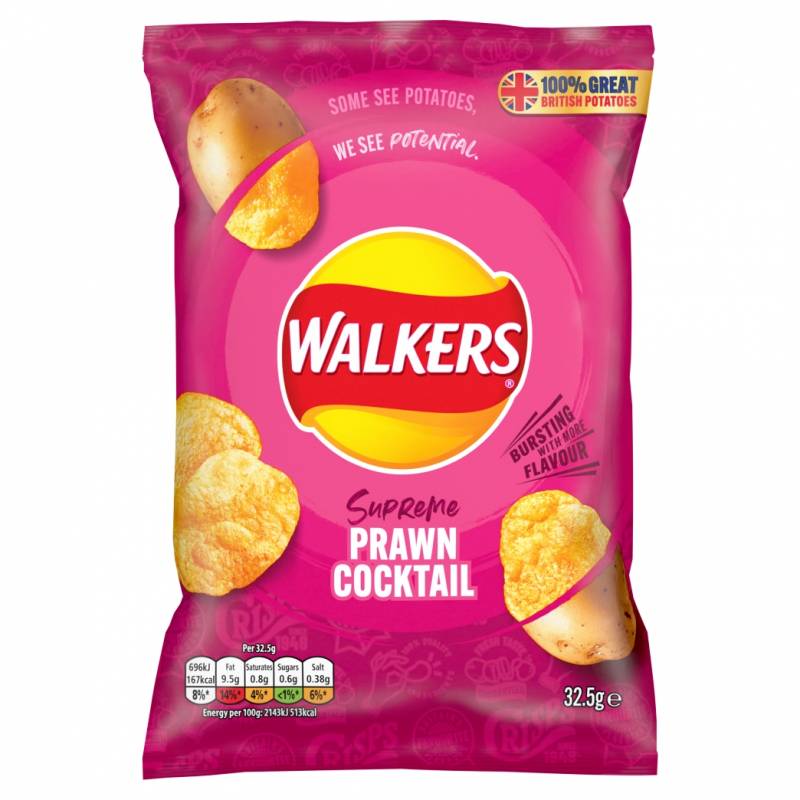 Chips Walkers cocktail crevette - Prawn Cocktail