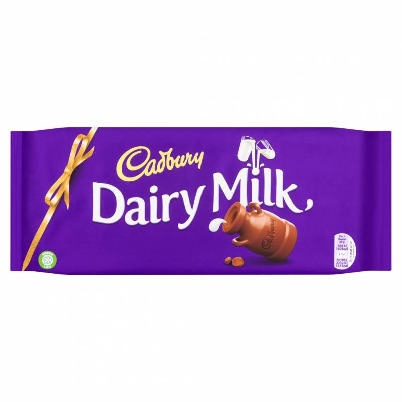 Cadbury Dairy Milk Chocolat - Tablette de 360g - Candy Dukes