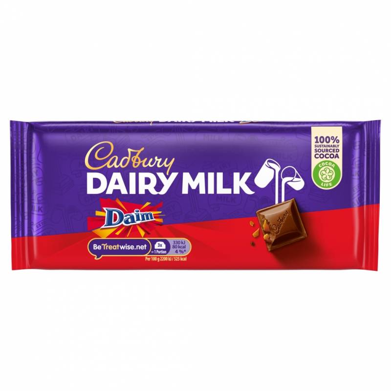 Cadbury Dairy Milk Daim & chocolat Cadbury Dairy Milk Daim & chocolat