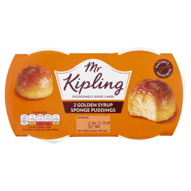 Pudding au Golden syrup Mr Kipling