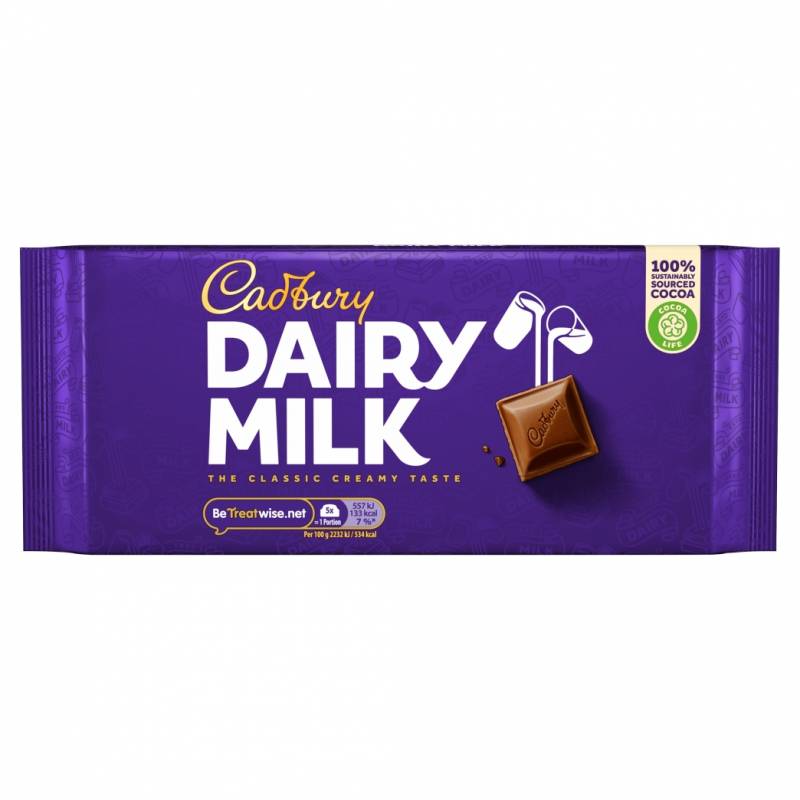 Tablette de chocolat Cadbury Dairy Milk 200g