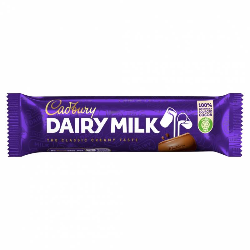 Barre chocolatée Cadbury Dairy Milk 45g Barre chocolatée Cadbury Dairy Milk 45g